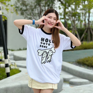 เสื้อยืดโอเวอร์ไซส์ ลายหมากระดูก🦴