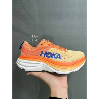 รองเท้าใส่วิ่ง🏃🏻‍♂️Hoka Bondi8 (wide)sz.36-45 มี4สี สำหรับผู้ชายและผู้หญิง หน้าเท้ากว้างสินค้าพร้อมส่งพร้อมกล่อง#1