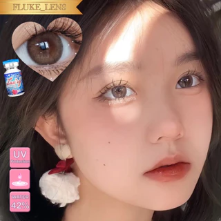 คอนแทคเลนส์ รุ่นใหม่(มินิ) ✨ Gemini brown gray ✨ เลนส์ใส่สบาย Luxzylens กรองแสง ผลิตที่เกาหลี