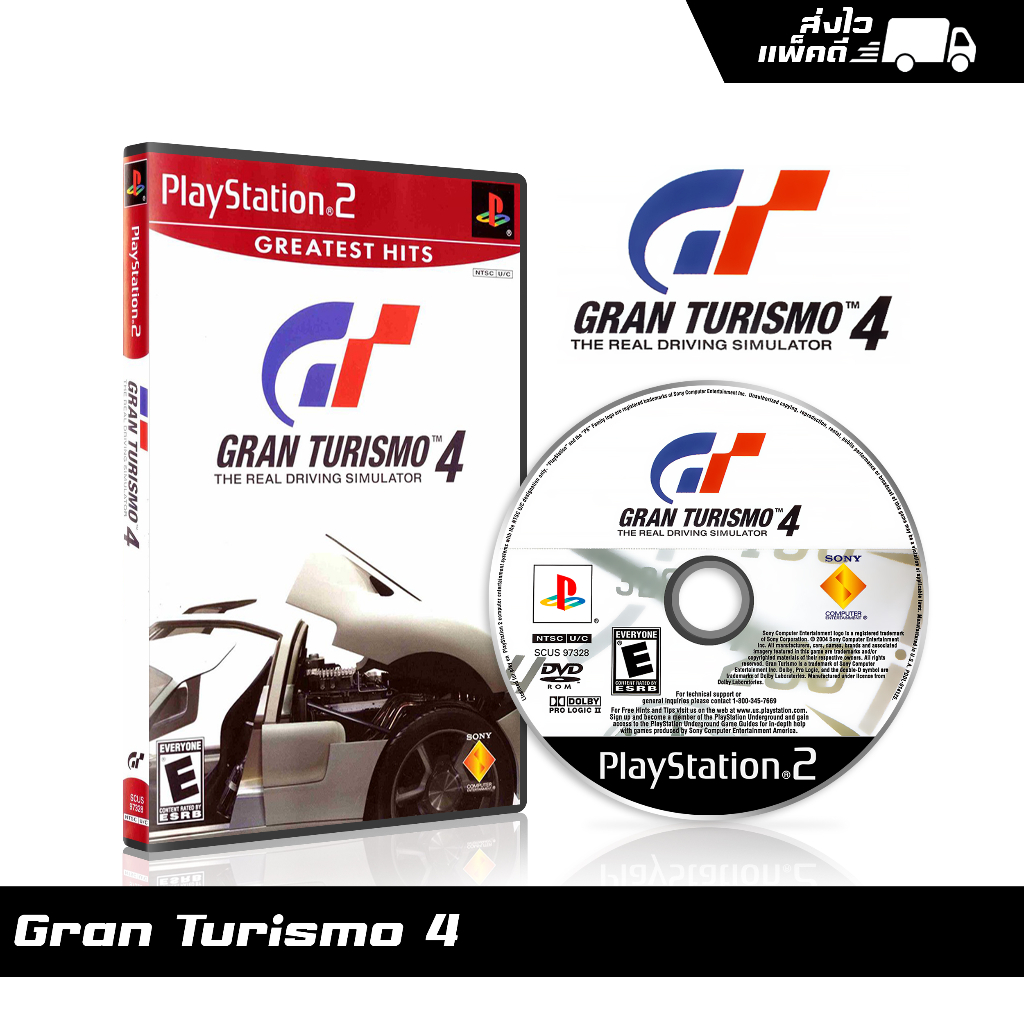 แผ่นเกม PS2 Gran Touristmo 4 (english) สกรีนแผ่น พร้อมปกใส่กล่อง