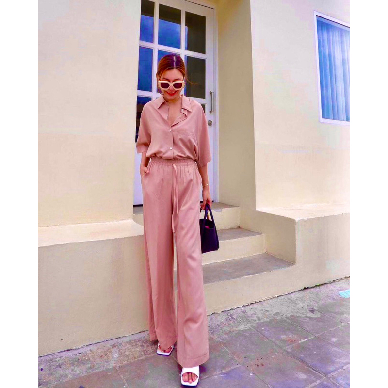 เซ็ทลินิน งานไทย 3ชิ้น จุกๆ ไปเลย เสื้อแขนสั้น ตัวยาว พร้อมกางเกง ⛱️ - รูปที่ 4