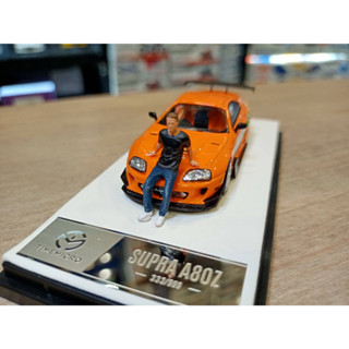 Time Micro 1/64 Toyota Supra A80 Orange+Fig Paul F&amp;F