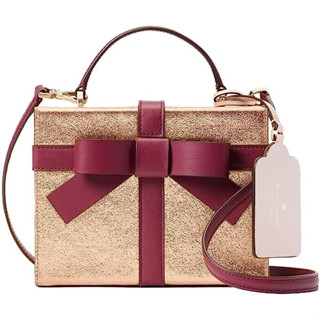 แท้!! 100% กระเป๋าสะพาย Kate spade Wrapping Party Gift Box Crossbody สีทอง ใหม่