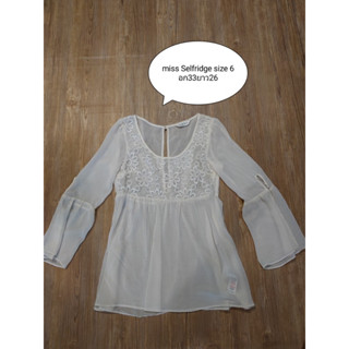 miss selfridge เสื้อตัวยาวsize 6อก32