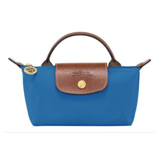 กระเป๋าถือ Longchamp รุ่น Extra Small Le Pliage Pouch สีน้ำเงิน สกายบลู (Sky Blue)