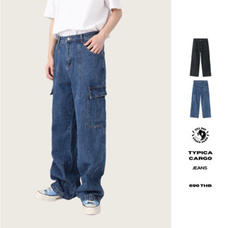 THEBOY-TYPICA CARGO JEANS กางเกงยีนส์คาร์โก Y2K