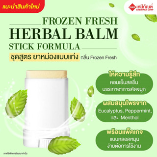 FOR-LV0206 ชุดสูตร ยาหม่องแบบแท่ง กลิ่น ฟรอเซ่นเฟรช (Frozen Fresh Herbal Balm Stick Formula) 500g.