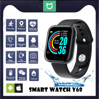 ISwag ของแท้ 100% Smart watch X6 นาฬิกาสมาร์ทวอช หน้าจอสัมผัส กันน้ำ นาฬิกาดิจิตอลข้อมือ สายเรซิ่นดำ บลูทูธโทร นาฬิกาสมา