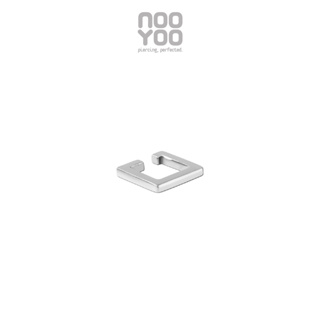 NooYoo ต่างหูสำหรับผิวแพ้ง่าย Ear Cuff SQUARE Surgical Steel