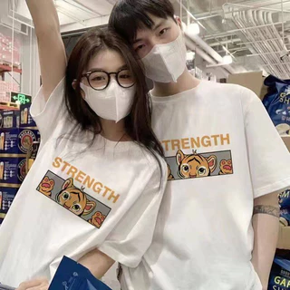 เสื้อยืด คอกลม ชายหญิง แฟชั่น ES.SHOP28 เสื้อวินเทจแขนสั้น