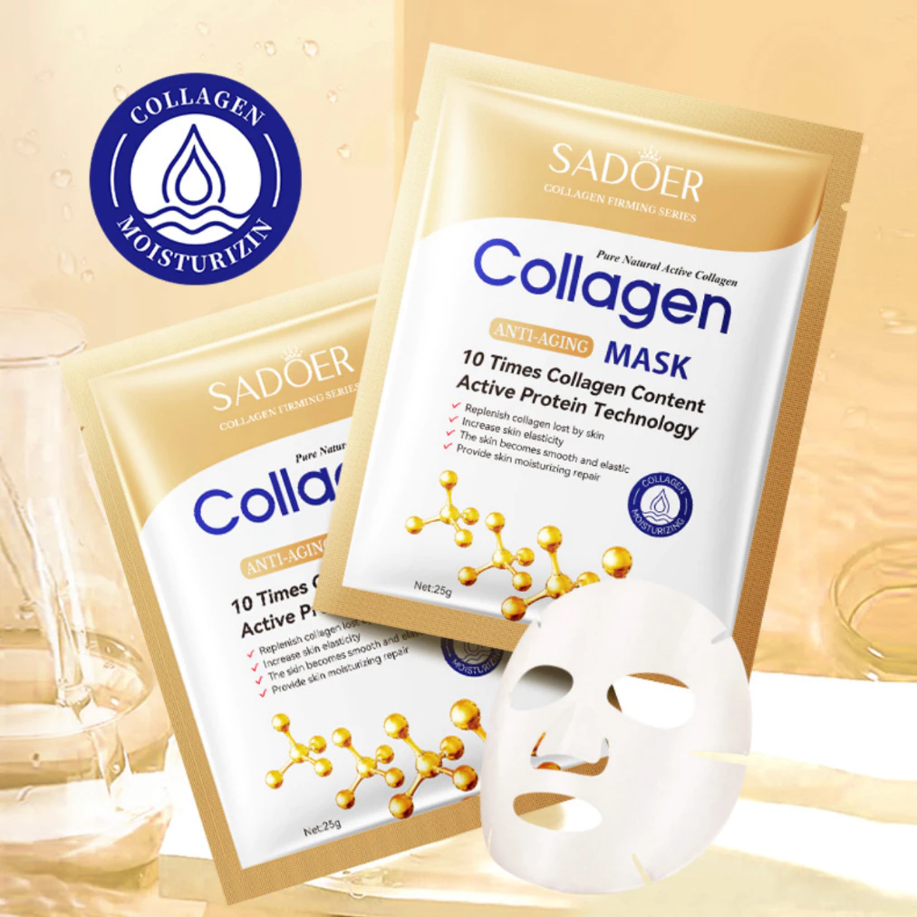 💥SALE ลดพิเศษ💥แผ่นมาส์กหน้า มาส์กหน้าSADOER มาส์กเติมความชุ่มชื้น  มาร์กหน้า  มาร์ก Mask หน้าขาวใส บำรุงผิว ลดริ้วรอยมา thumbnail 10