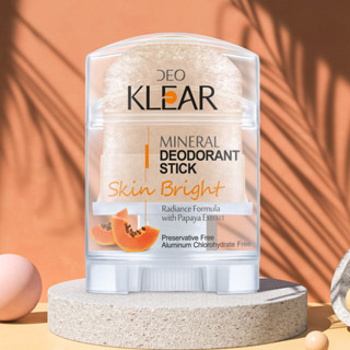 โรลออนสารส้มดีโอเคลียร์ สกิน ไบรท์ 70 ก DEOKLEAR Mineral Deodorant Skin Bright 70g