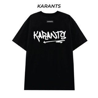 Karants เสื้อยืด Oversize Cotton 100% เสื้อยืดผู้ชายและผู้หญิง ไม่จางหาย เย็น - KR13