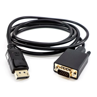 สายDP สาย displayport dp to vga 4K HD 1080P สายเชื่อมหน้าจอ ชุบทอง ยาว1.8M