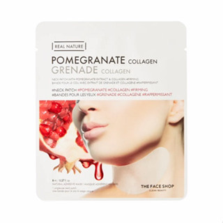 THE FACE SHOP REAL NATURE NECK PATCH POMEGRANATE COLLAGEN