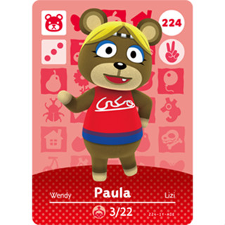 Animal Crossing Amiibo cards ของแท้ Series 3 No. 224