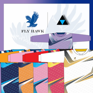 เสื้อฟุตบอลแขนยาว เสื้อฟุตบอลฟลายฮ็อค FLY HAWK รุ่น A931 ชุด 1 ของแท้ 100%