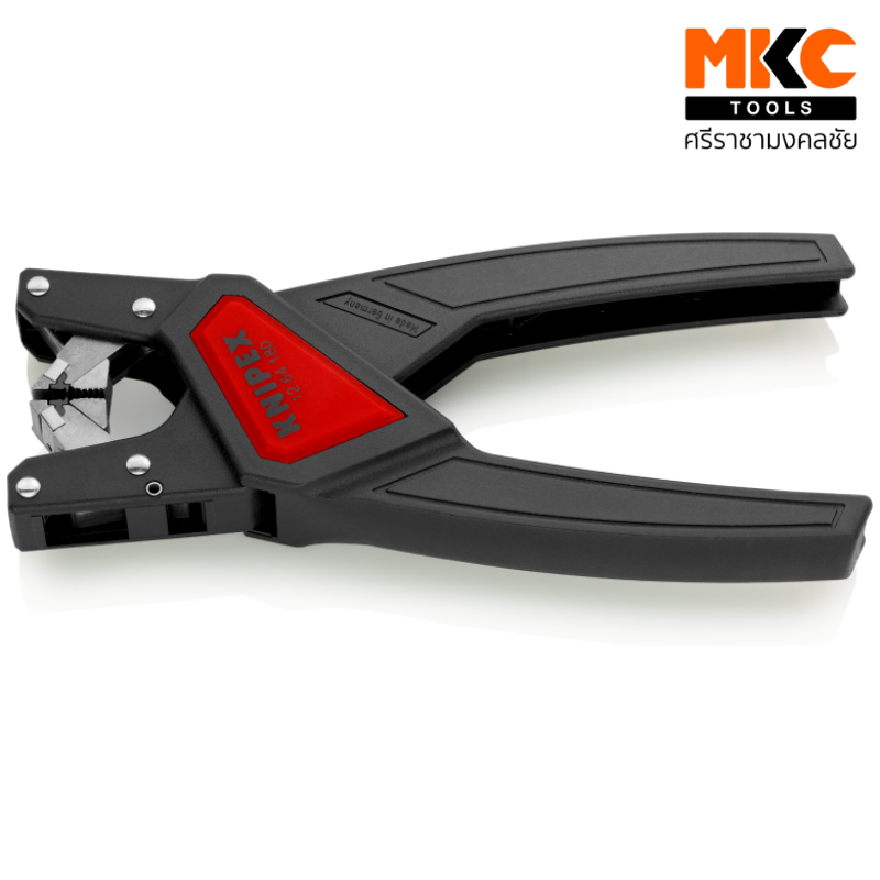 KNIPEX คีมปอกสายไฟ อัตโนมัติ สำหรับสายไฟแบน 180 mm. 12 64 180