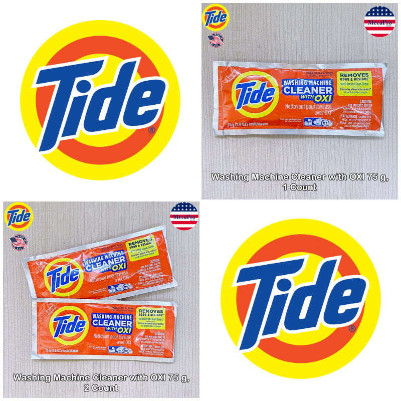 Tide® Washing Machine Cleaner with OXI 75 g ผงทำความสะอาดเครื่องซักผ้า ผงล้างเครื่องซักผ้า