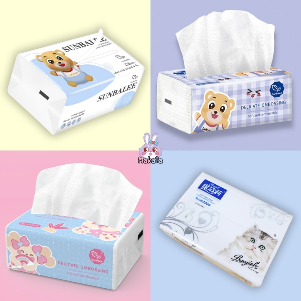TISSUE SMALL ทิชชู่เช็ดมือ ทิชชู่เช็ดหน้า ทิชชู่ทำความสะอาด ทิชชู่ขนาดพกพา เนื้อแน่น หนา4ชั้น คุณภาพดี