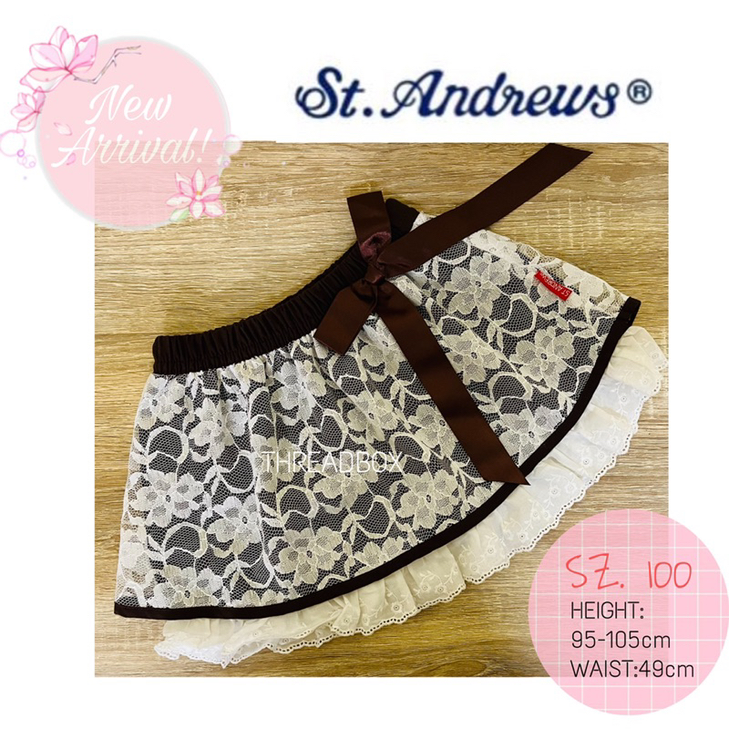 [ SALE มือ1 💕 ] เสื้อผ้าเด็ก ไซส์ 100 st.andrews เด็ก กระโปรง enfant wacoal เสื้อผ้าแบรนด์เนม เซ็นทร
