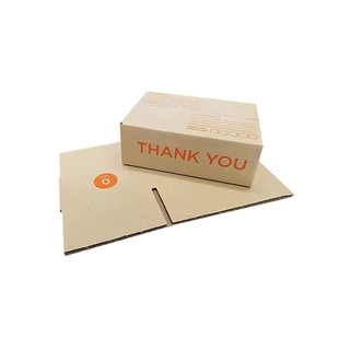 กล่องพัสดุ กล่อง ปณ เบอร์ 0 ลายThank you กระดาษหนา 3 ชั้น กระดาษ KI125 หนา แข็งแรง ไม่บุบง่าย