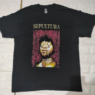 เสื้อยืดวง SEPULTURA ลายในตำนาน น่าสะสมมากๆ ลิขสิทธิ์แท้