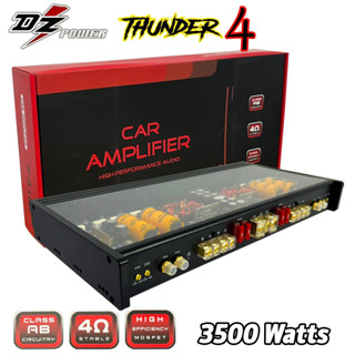 [จัดส่งทันที ]!!แอมป์4ชาแนล 3500 วัตต์ เพาเวอร์ขับกลาง-แหลม DZ POWER รุ่น THUNDER 4 BK-150.4 Class AB 4Channel