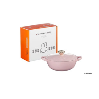 หม้อซุปเหล็กหล่อ รุ่น มิฟฟี่ สีชมพู  MIFFY SOUP POT 18CM SUGAR PINK LG FLOWER KNOB