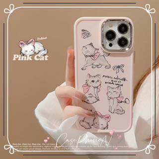 🔥สไตล์ใหม่🔥เคสไอโฟน iphone 11 14 Pro Max สาว น่ารัก แมวผู้สูงศักดิ์ ป้องกันการตก เคส iphone 12 13 Pro Case for iPhone