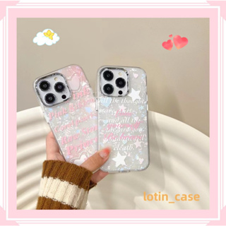 🎁ส่งของขวัญ🎁เคสไอโฟน สำหรับ 11 13 for iPhone Case 14 12 Pro Max แฟชั่น เรียบง่าย ดาว กันกระแทก ปกป้อง เคสโทรศัพท์