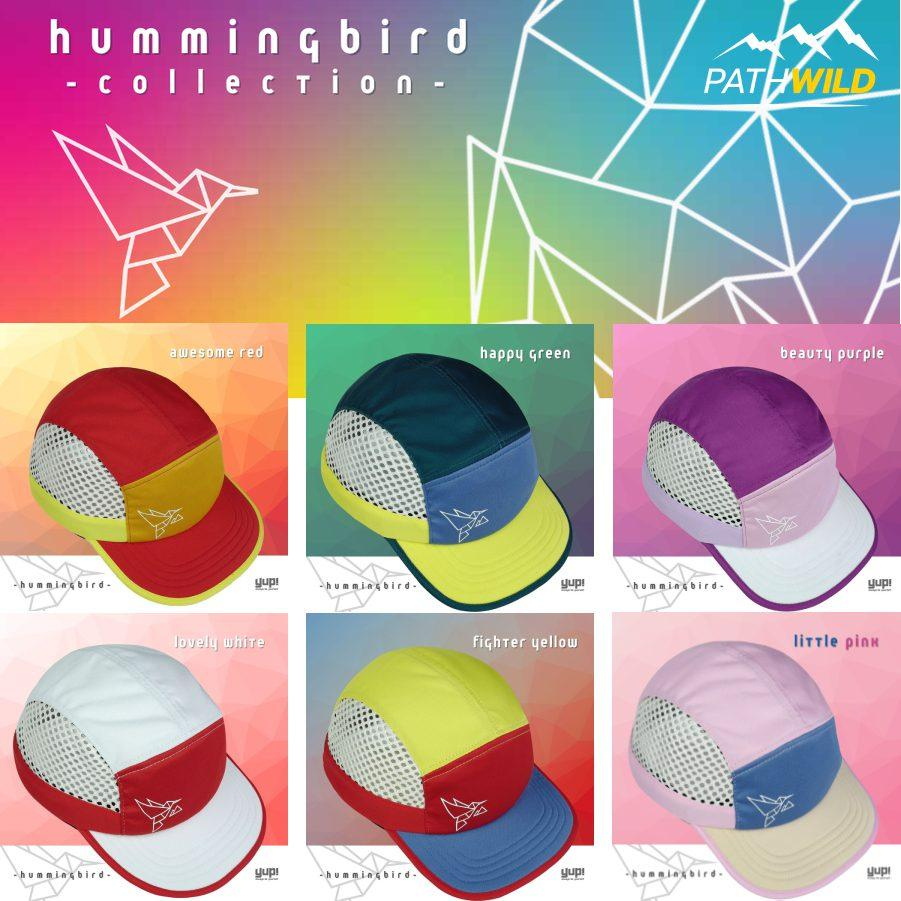 หมวก YUP! HUMMINGBIRD COLLECTION ออกแบบมาสำหรับนักวิ่งโดยเฉพาะ ซึ่งได้มาจากประสบการณ์การวิ่ง การซ้อม และการเดินทาง
