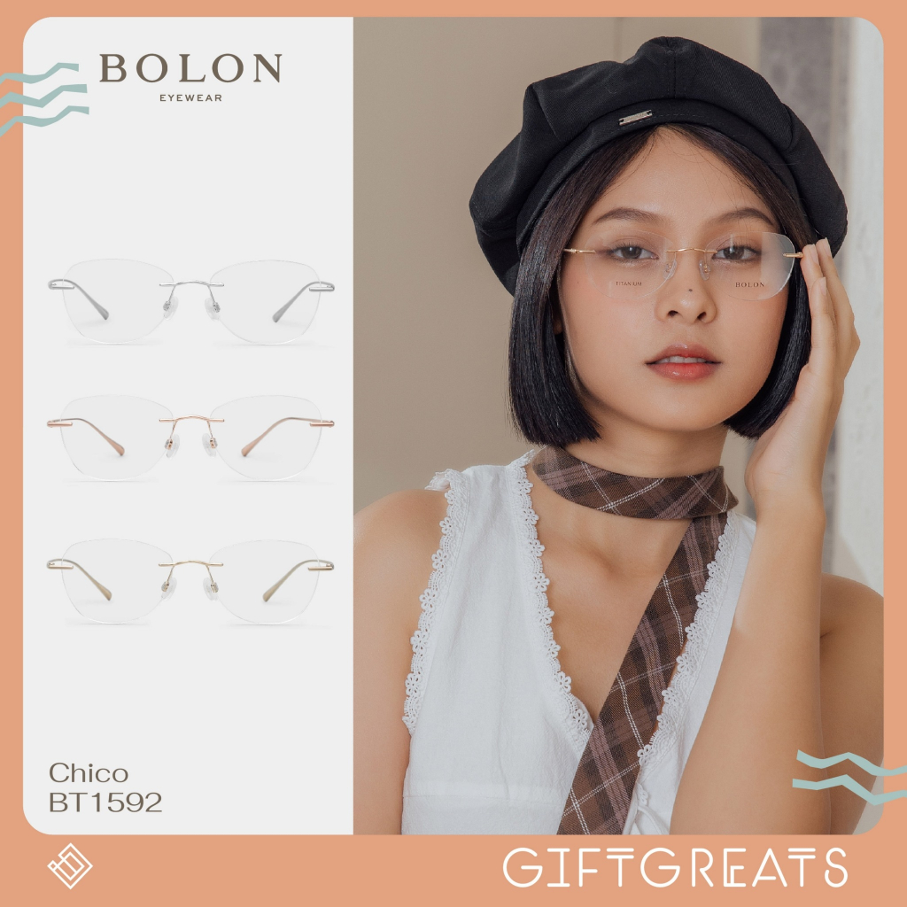 BOLON Chico BT1592 (กรอบเจาะ) แว่นไร้กรอบ - SS23 Bolon Eyewear กรอบแว่นตา โบลอน giftgreats