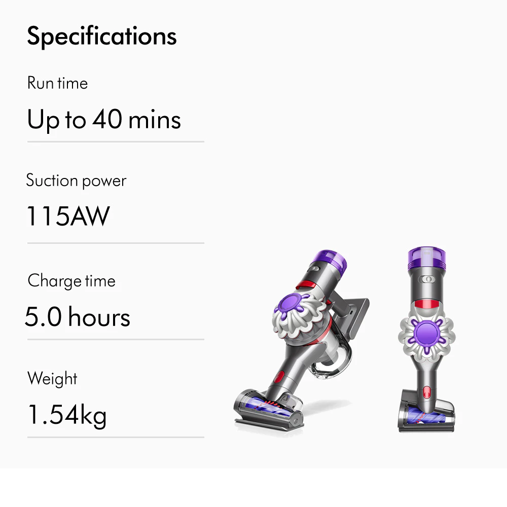 Dyson V8 ™ Focus Clean (Silver/Silver) Cord-Free Vacuum Cleaner เครื่องดูดฝุ่นไร้สาย ไดสัน thumbnail 7