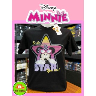 เสื้อDisney ลาย Minnie mouse สีดำ (MK-075)