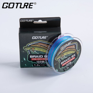 GOTURE สายเบ็ดตกปลา PEญี่ปุ่น ถัก8เส้น ความยาว150M เบอร์0.4/…