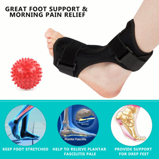 Copper Compression Plantar Fasciitis Night Splint - Drop Foot Brace and Dorsal Planter for Right