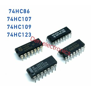 IC 74HC86 74HC107 74HC109 74HC123 ขาแหลมลงปริ้น สินค้าพร้อมส่ง