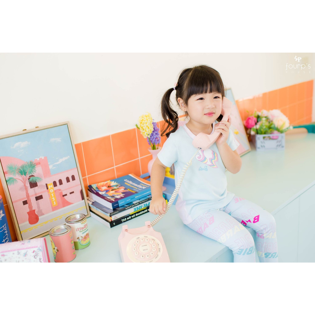 BARBIE : ENXT1162 เสื้อเด็กผู้หญิงลิขสิทธิ์แท้