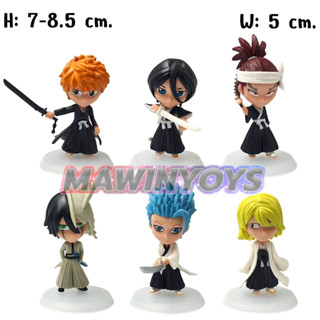 โมเดล บลีชเทพมรณะ ตัวเล็ก 6 แบบ H: 7-8.5 cm. mawintoys