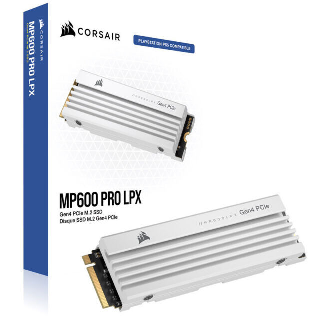 CORSAIR MP600 PRO LPX NVMe M.2 SSD สำหรับ PS5 PCIe 4.0 SSD 1TB 2TB PCIe Gen4 x4 NVMe M.2 SSD สินค้าใหม่ประกัน 5 ปีเต็ม!!
