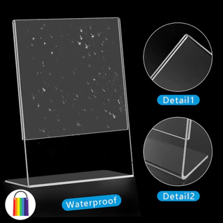 ป้ายอะคริลิคตั้งโต๊ะ 6x4 8x5 9x6 15x10 ป้ายราคา ป้ายราคาสินค้า ป้ายราคาพลาสติก ป้ายอะคริลิคตั้งโต๊ะ ป้ายชื่อตั้งโต๊ะ