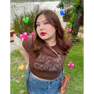 Angel chubby T-shirt 🦋💖 (พร้อมส่ง)