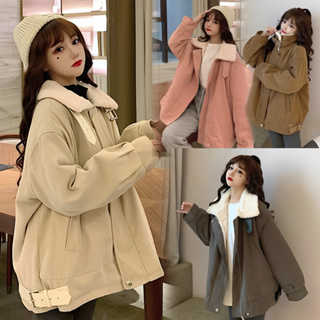 🔥1332🔥พร้อมส่ง ส่งไว ทันใจ ร้านคนไทยค่ะ❤️New items Overcoat Poly ร์ ดีเทลด้านในบุขนกระต่ายเทียมทั้งตัว