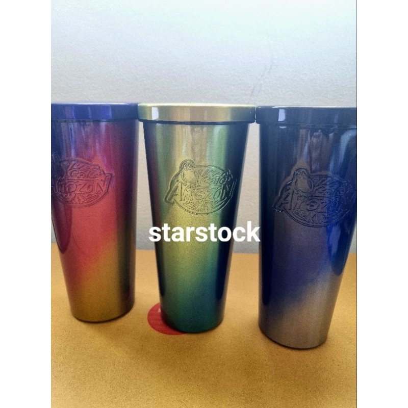 แก้วสแตนเลส อเมซอน22oz พร้อมหลอดcafe amazon vivid tumbler
