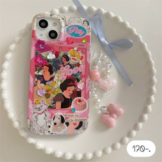 [ พร้อมส่ง ] เคสลายเจ้าหญิง แถมสติ๊กเกอร์ เคสแถมสายห้อย 🏩กรอบรูปสโนว์