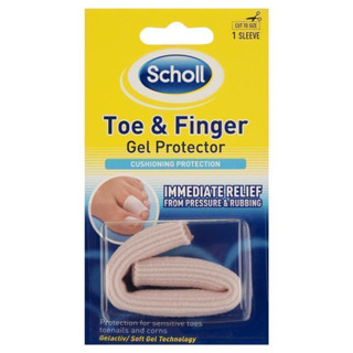 ปลอกใส่นิ้วเท้า Scholl Gel Toe &amp; Finger Protector Pain Relief ลดการเสียดสี สกอลล์