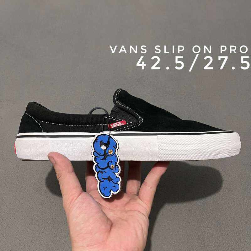 Vans Slip On PRO Black/White Size 9.5/42.5/27.5cm.