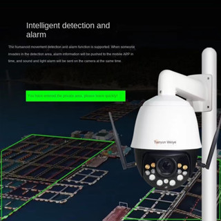 ✥┋✷Tianshiong 4G กล้อง 360 องศาไม่มีมุมตายการเชื่อมต่อกลางแจ้งโทรศัพท์มือถือ night vision HD การตรวจสอบเครือข่ายพลังงานแ