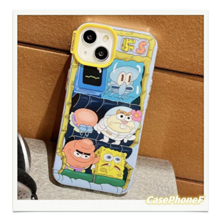 ✨ส่งของขวัญ✨เคส for iPhone 11 14 Pro Max Case for iPhone 12 13 ป้องกันการตก การป้องกัน สพันจ์บ็อบ แพทริค สาวน่ารักหัวใจ